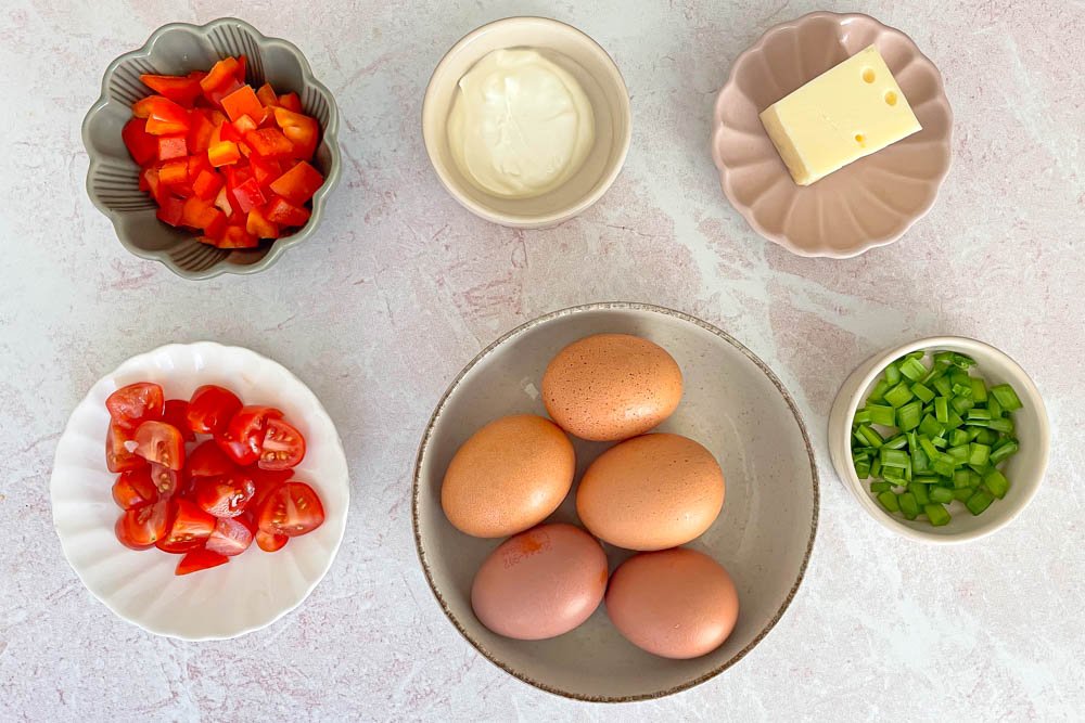 Omleto keksiukų produktai