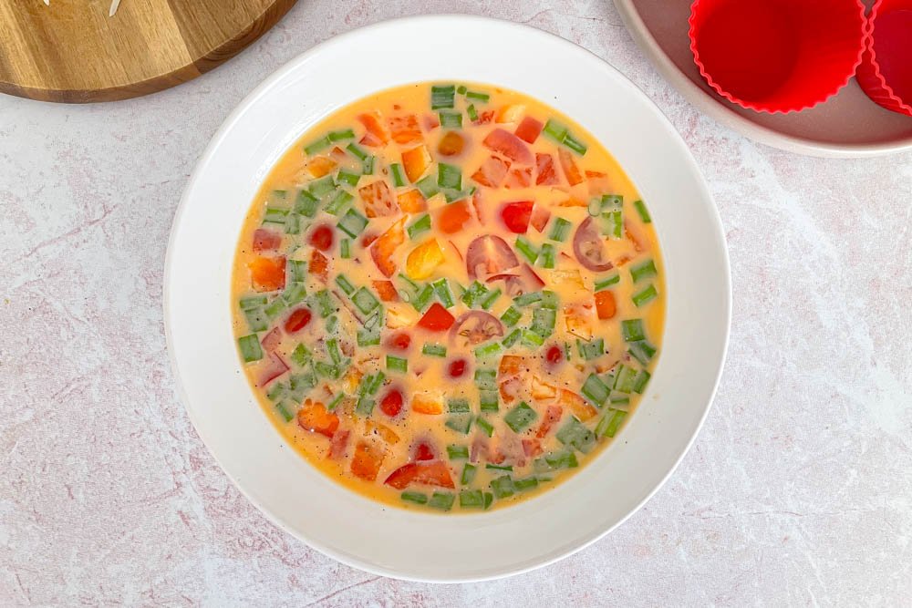 Omleto keksiukų gaminimas