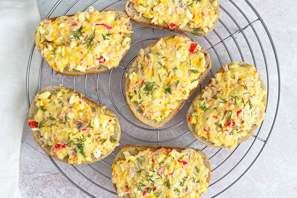 Krabų lazdelės pusryčiams