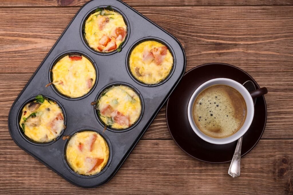 Kiaušinių keksiukai - egg muffins